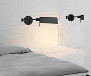 Brooklyn Black Industrial Wall Light-DWHOME