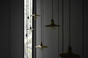 Brushed Brass Fluted Pendant Light-DWHOME
