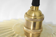 Brushed Brass Fluted Pendant Light-DWHOME