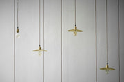 Brushed Brass Fluted Pendant Light-DWHOME