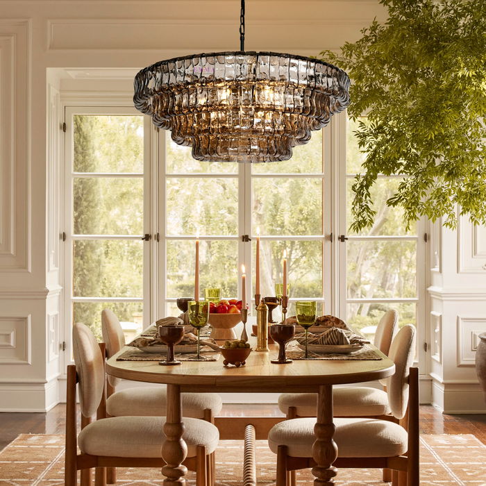 Ghiaccio Round Chandelier 36''48''-DWHOME