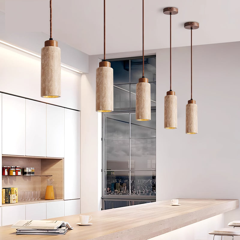 Solvara Travertine Pendant Lamp-DWHOME