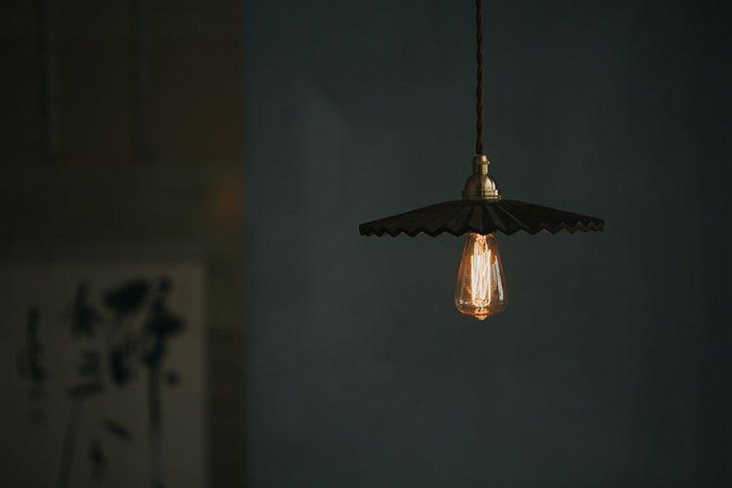 Caffeine fluted walnut wooden shade pendant light-DWHOME