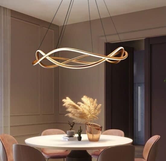 Camilla Organic Smooth Flow Pendant Lamp.