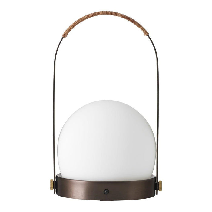 Carrie Portable Table Lamp - Bronzed Brass.