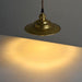 Cedric gold industrial pendant light.