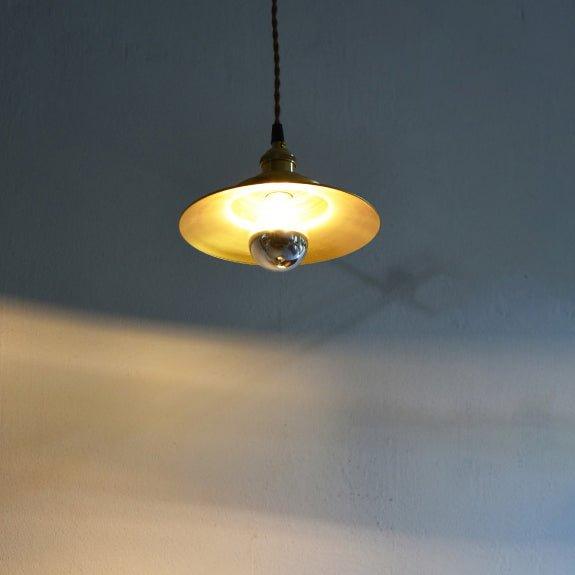 Cedric gold industrial pendant light.