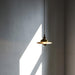 Cedric gold industrial pendant light.