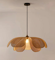 Cefalu Rattan Petals Pendant Light-DWHOME