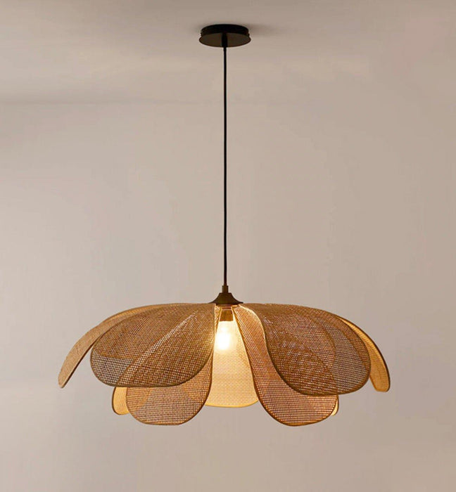 Cefalu Rattan Petals Pendant Light - DWHOME