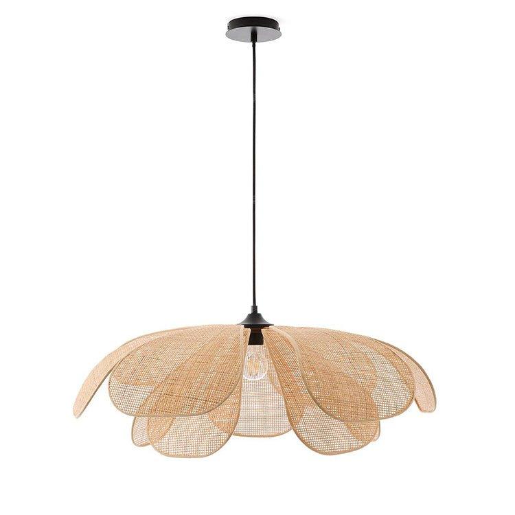 Cefalu Rattan Petals Pendant Light-DWHOME