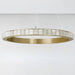 32" Natural Marble Modern Ring Chandelier.