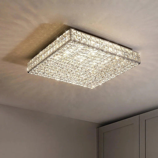 Bacci Clear Crystal Light Fixture-DWHOME