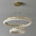 Bergamo Double Ring Crystal Chandelier.