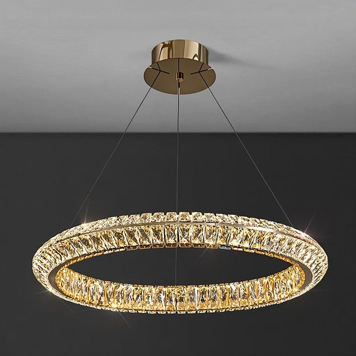 Bacci Crystal Modern Ceiling Light Fixture.