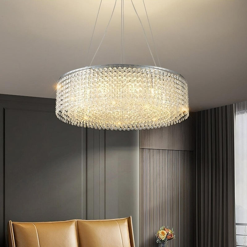 Chandelier Tambour Cristal Alleri - DWHOME