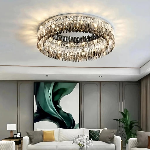 Giano Crystal Ceiling Light Fixture.