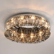 Specchio Smoke Grey Crystal Ceiling Light-DWHOME