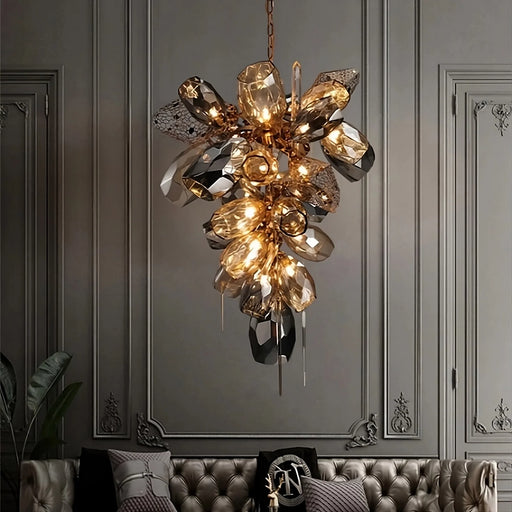 Art Deco Multi Pendant Modern Chandelier.