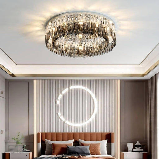 Giano Crystal Ceiling Light Fixture.