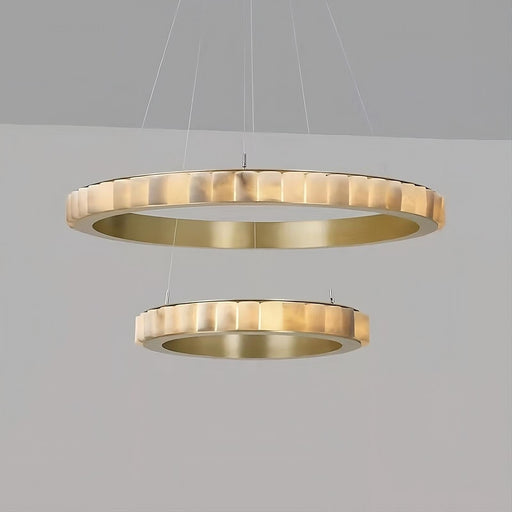 Moonshade Natural Marble Modern  Chandelier.