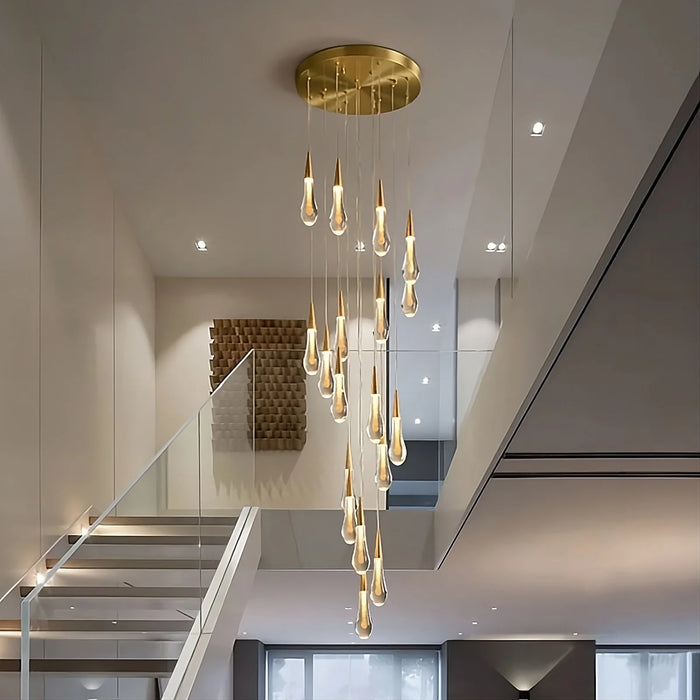 Pendant Light Fixture For Stairwell.