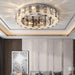 Lancia Crystal Ceiling Light Fixture.