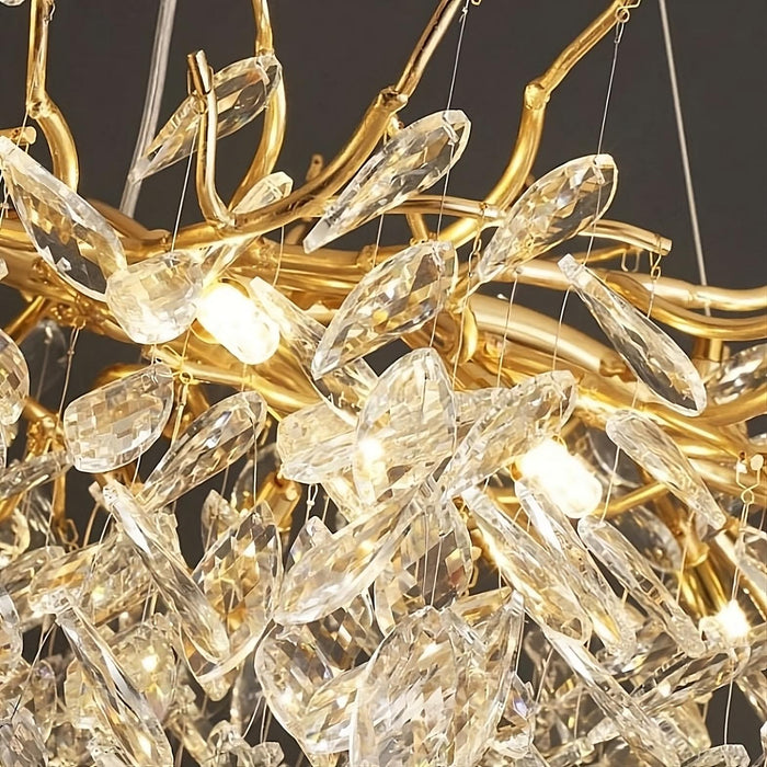 Albero Collection Crystal Ceiling Light Fixture.