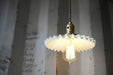 Ceramic Fluted Shade Brass Fitting Pendant Light - DWHOME