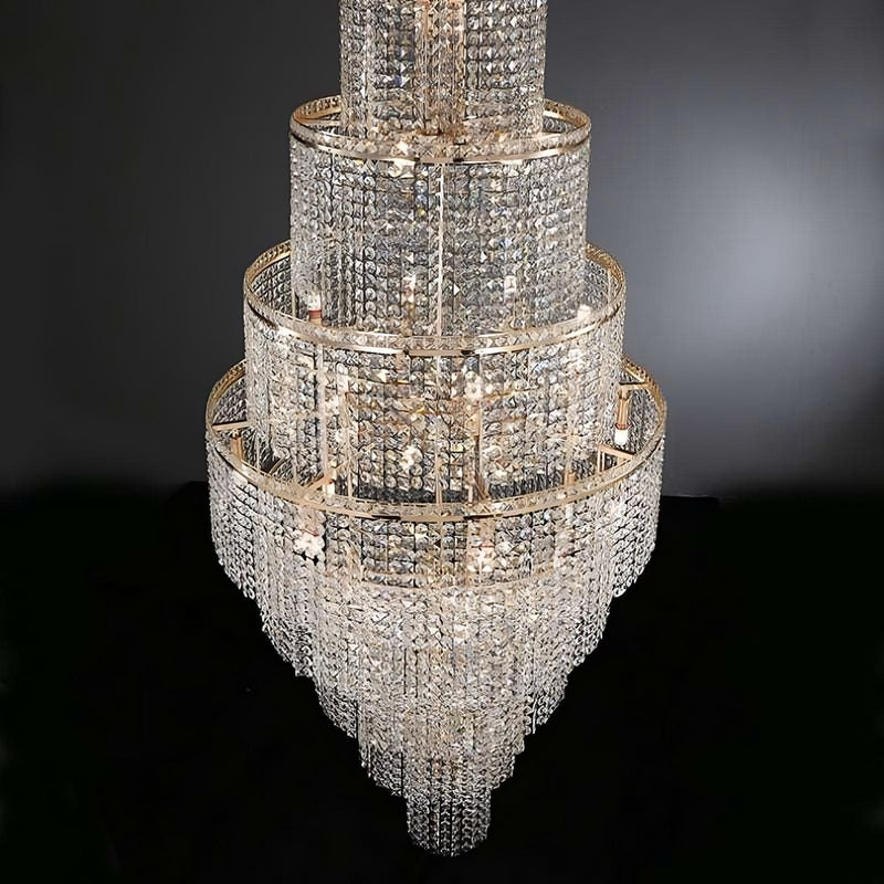 Chandelier d'entrée en cristal Alleri - DWHOME