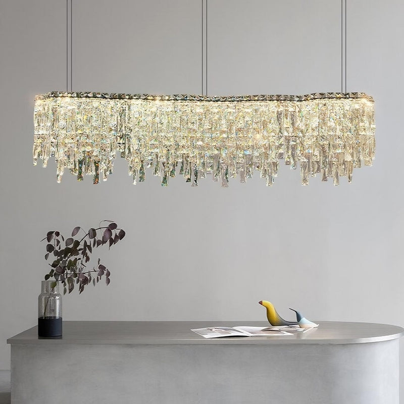 Chandeliers de salle à manger en cristal Stefano 40" - DWHOME