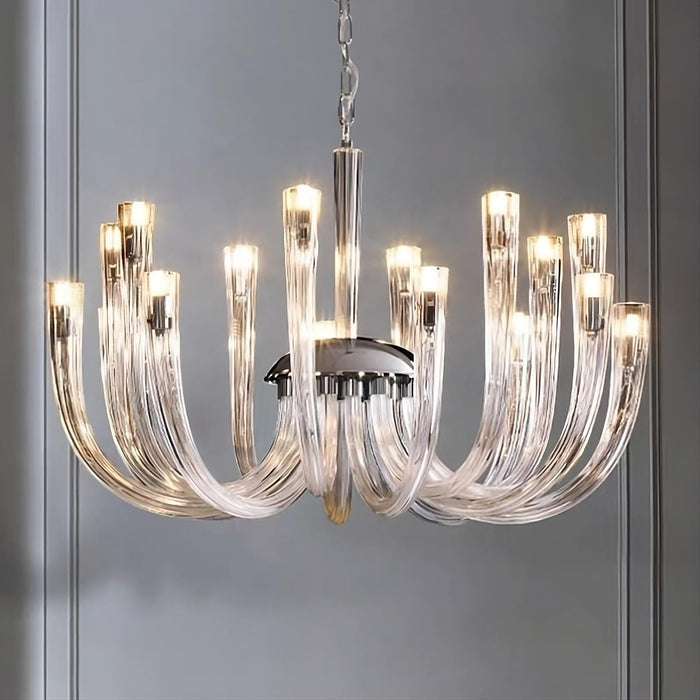 Candela Glass Chandelier.