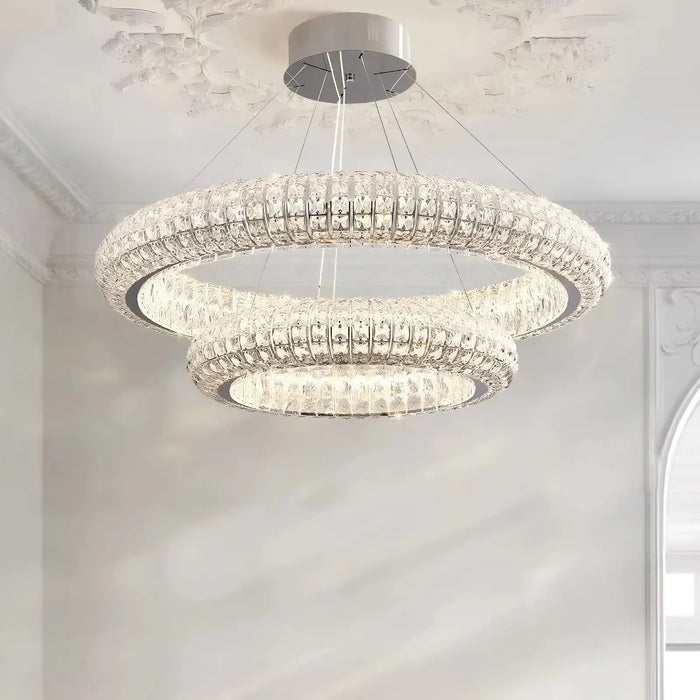 Bacci Crystal Modern Chandelier-DWHOME