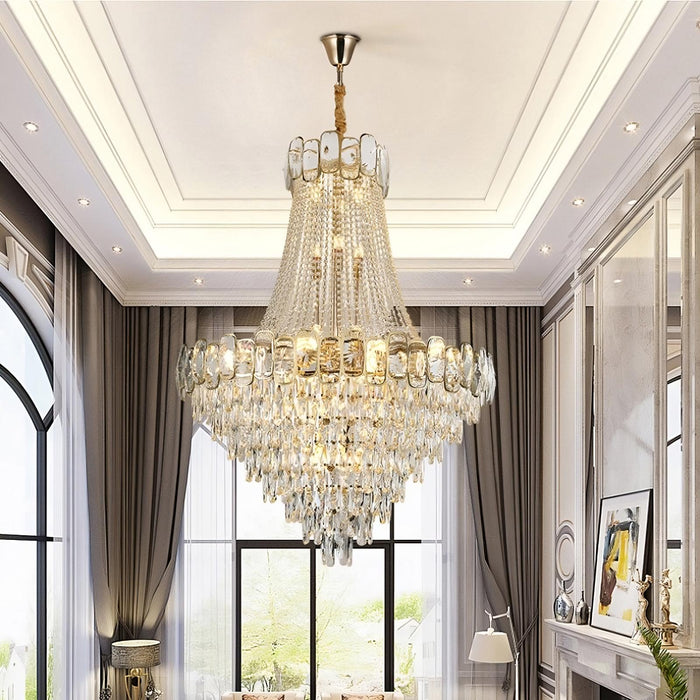 Castel 39" Contemporary Chandelier.