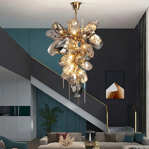 Art Deco Multi Pendant Modern Chandelier.