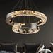 Bacci 2-Tier Crystal Ceiling Chandelier.