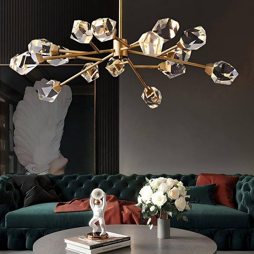 Diamante 15-Pendant Modern Chandelier.