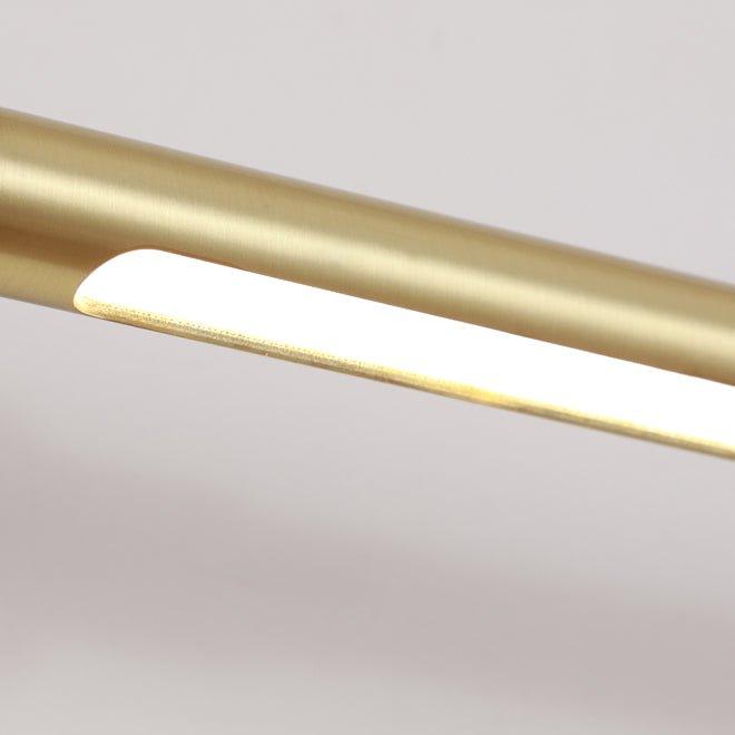 Chester Minimalist Line LED Brass Wall Light.