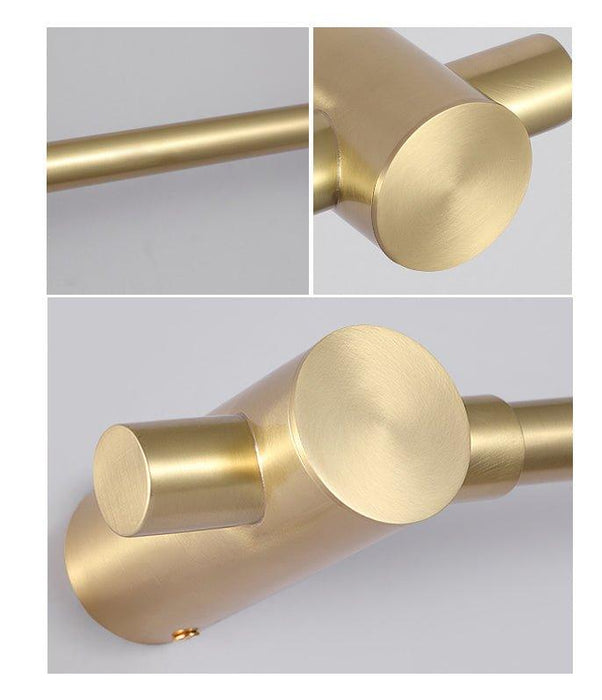 Chester Minimalist Line LED Brass Wall Light.