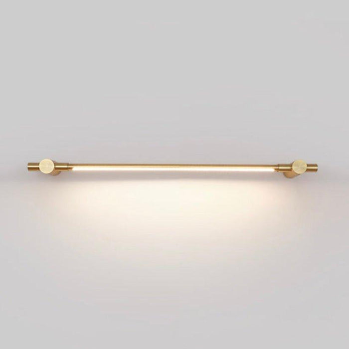 Chester Minimalist Line LED Brass Wall Light.