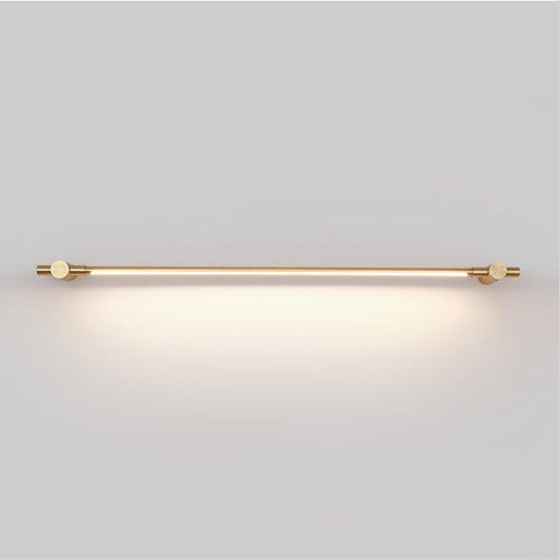 Chester Minimalist Line LED Brass Wall Light.