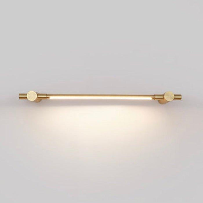 Chester Minimalist Line LED Brass Wall Light.