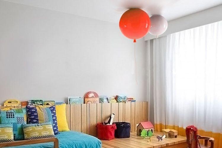 Children Room Balloon Ceiling Light With Pull Switch.