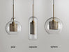 Chiswick Glass Shade Brass Fitting Pendant Light - DWHOME