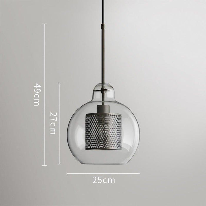 Chiswick Glass Shade Brass Fitting Pendant Light - DWHOME