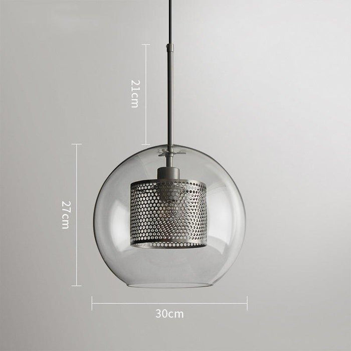 Chiswick Glass Shade Brass Fitting Pendant Light - DWHOME