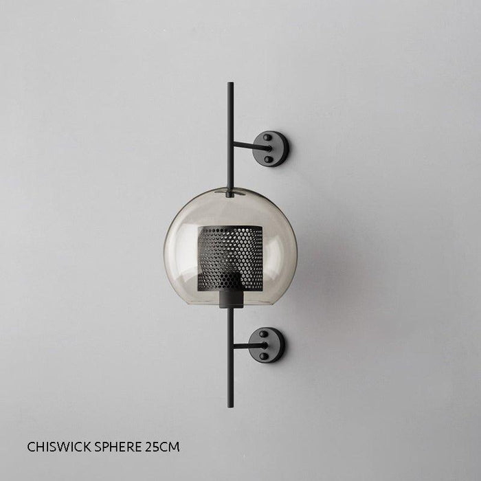 Chiswick Glass Shade Brass Fitting Wall Light - DWHOME