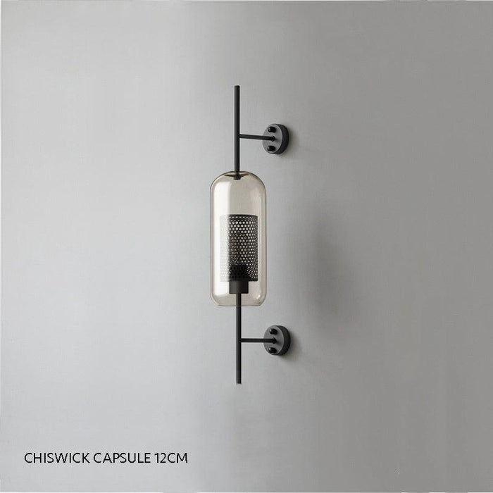 Chiswick Glass Shade Brass Fitting Wall Light - DWHOME