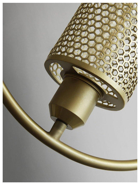 Chiswick Hoop Minimalist Brass Fitting Pendant Light.