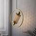 Chiswick Hoop Minimalist Brass Fitting Pendant Light.